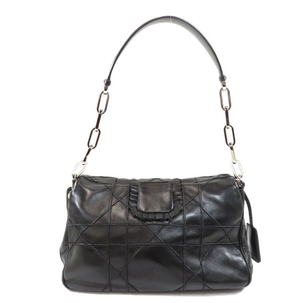 46112342 2 Christian Dior New Rock Handbag Lambskin Black