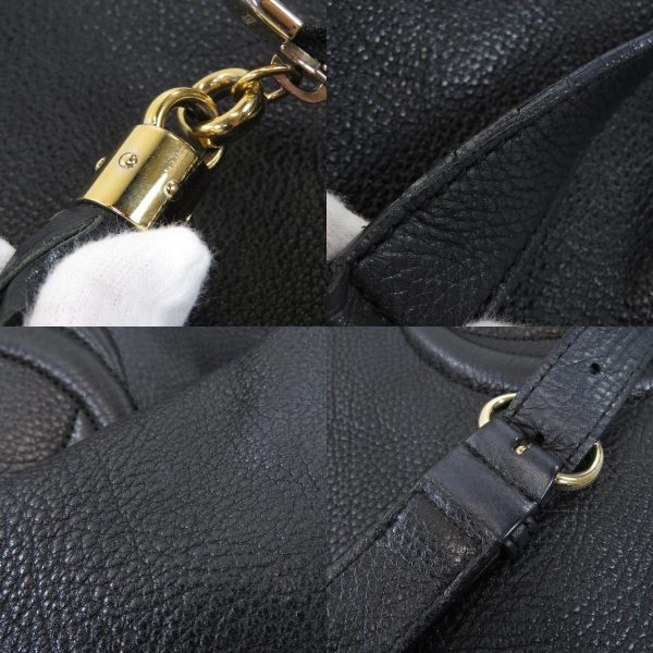 46114516 14 combine Gucci Soho Shoulder Bag Leather Womens Black