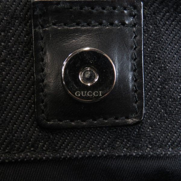 46114518 6 Gucci GG Shoulder Bag Canvas Black