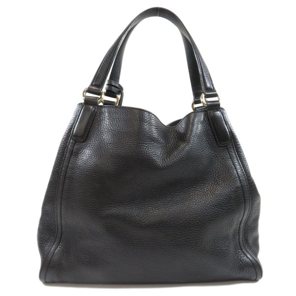 46114729 2 Gucci GG Tote Bag Calf Leather Black Handbag