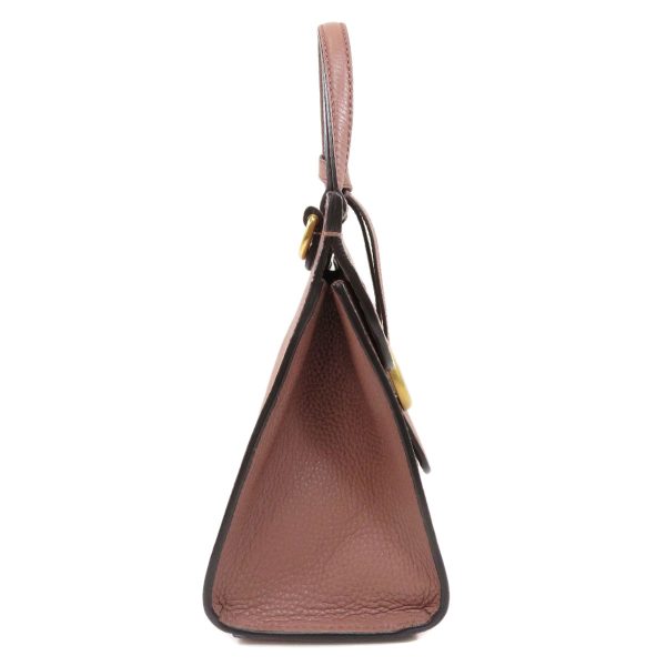 46125028 3 Gucci GG Marmont 2way Handbag Leather Pink