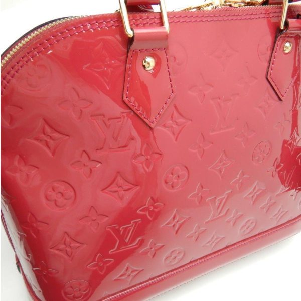 5 Louis Vuitton Vernis Alma PM Rose Andian Handbag