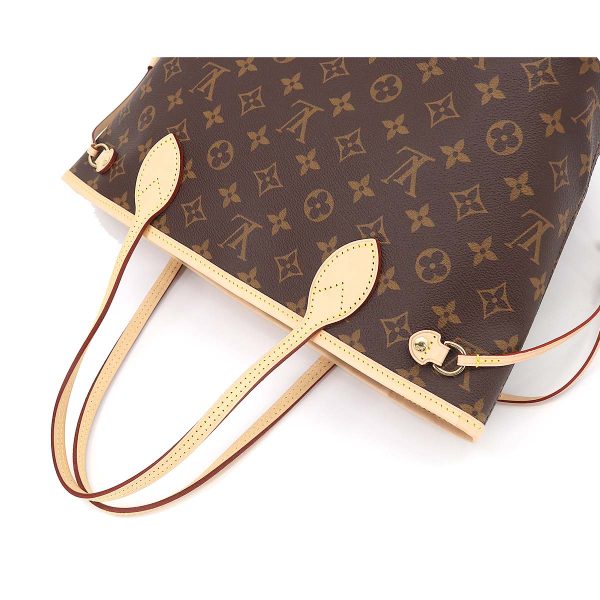 5 Louis Vuitton Monogram Neverfull PM Tote Bag Brown