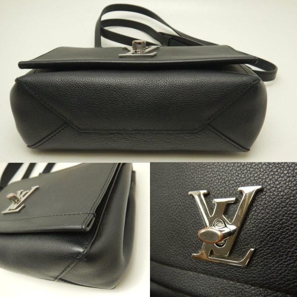 5 Louis Vuitton Lock Me 2 BB Calf Noir 2WAY Bag