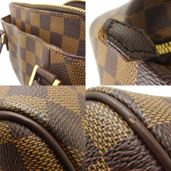 5 Louis Vuitton Damier Belem PM Ebene Handbag Brown