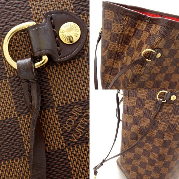 5 Louis Vuitton Damier Neverfull MM Tote Bag Ebene