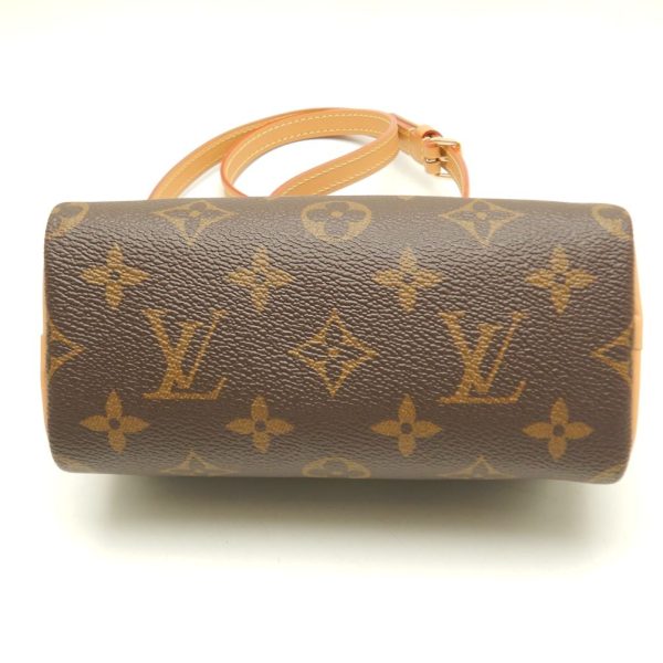 5 Louis Vuitton Monogram Nano Speedy Handbag Brown