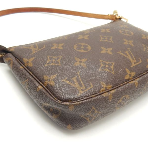 5 Louis Vuitton Monogram Accessory Pouch Handbag Brown