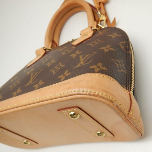 5 Louis Vuitton Monogram Alma BB Handbag Brown