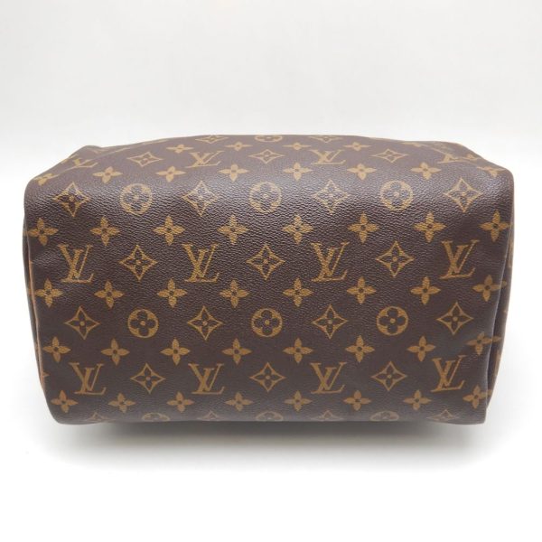 5 Louis Vuitton Monogram Speedy 30 Handbag Brown