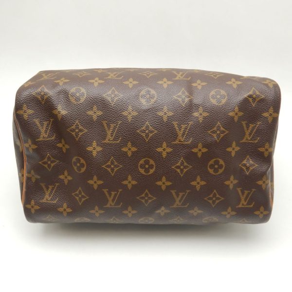 5 Louis Vuitton Monogram Speedy 30 Handbag Brown