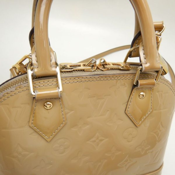 5 Louis Vuitton Vernis Alma BB Handbag 2WAY Dune