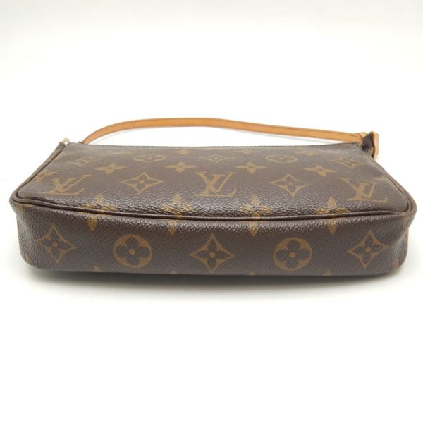 5 Louis Vuitton Monogram Pochette Handbag Accessory Pouch Brown