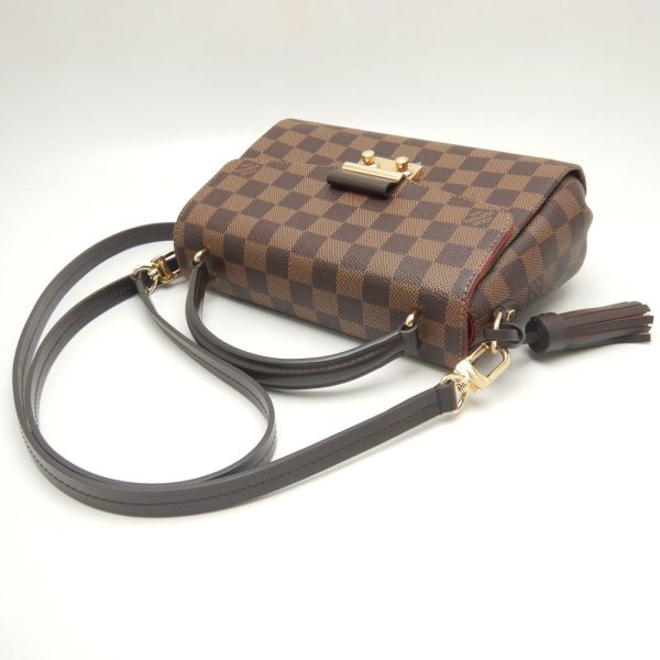 5 Louis Vuitton Damier Croisette Handbag Ebene