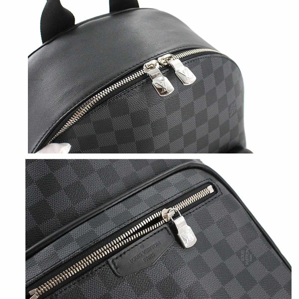 5 Louis Vuitton Damier Graphite Josh NV Backpack Rucksack Black