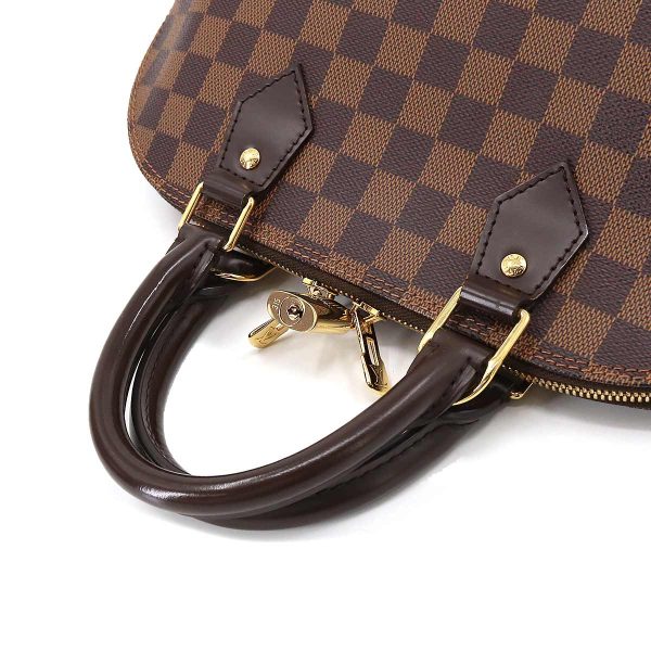 5 Louis Vuitton Damier Alma PM Hand Bag Ebene Brown