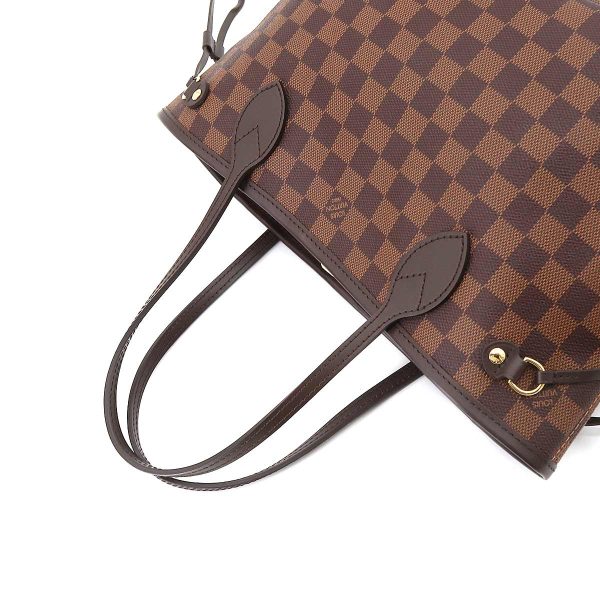 5 Louis Vuitton Damier Neverfull PM Tote Bag Brown Gold Hardware