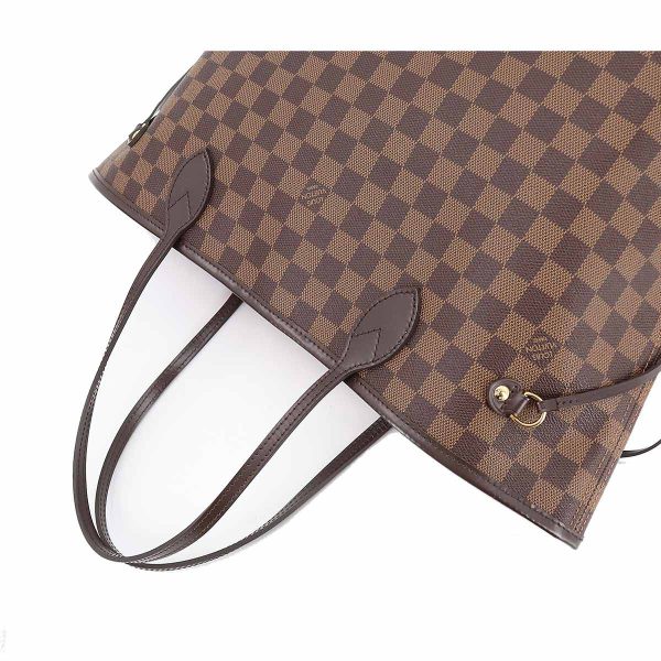 5 Louis Vuitton Damier Neverfull MM Tote Bag Ebene Rose Ballerine