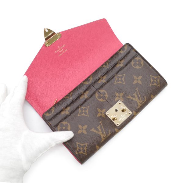 5 Louis Vuitton Portefeuille Palace Long Wallet Monogram Pink