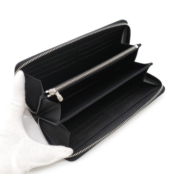 5 Louis Vuitton Zippy Wallet Long Wallet Epi Noir Black