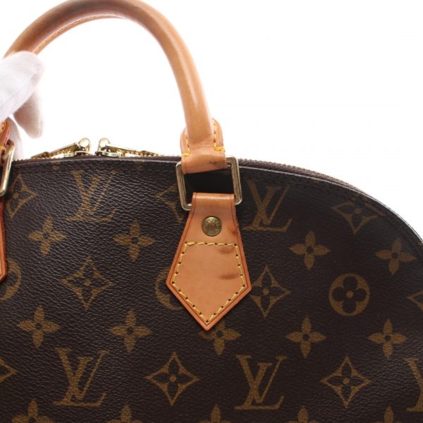 5 Louis Vuitton Alma PM Monogram Handbag Leather Brown