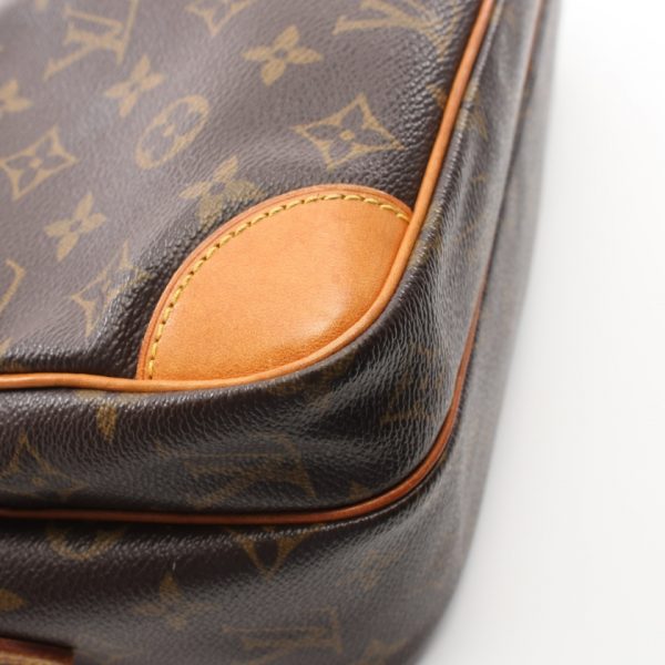 5 Louis Vuitton Monogram Shoulder Bag Leather Brown