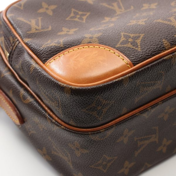 5 Louis Vuitton Monogram Shoulder Bag Leather Brown