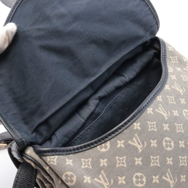 5 Louis Vuitton Saumur PM Monogram Shoulder Bag Light Blue Navy