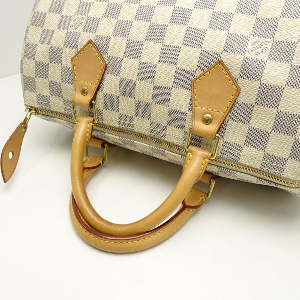 5 Louis Vuitton Damier Azur Speedy 30 Boston Bag