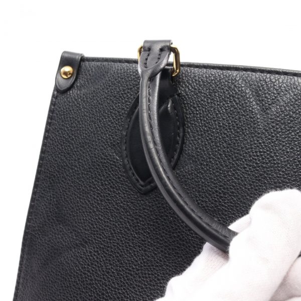 5 Louis Vuitton Onthego PM Monogram Emplant Noir Handbag Black