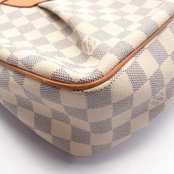 5 Louis Vuitton Siracusa PM Damier Azur Shoulder Bag White