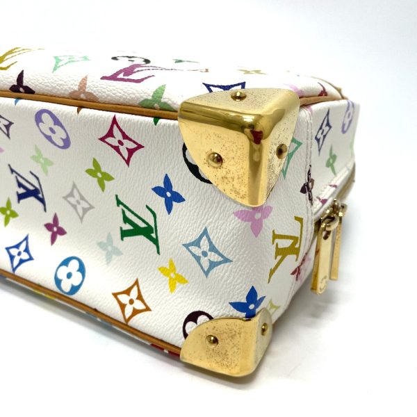 5 Louis Vuitton Trouville Mini Shoulder Bag Multicolor White