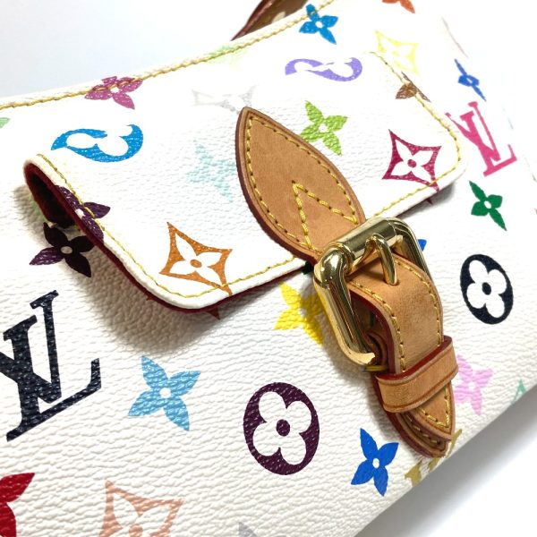 5 Louis Vuitton Monogram Multicolor Eliza Shoulder Bag White