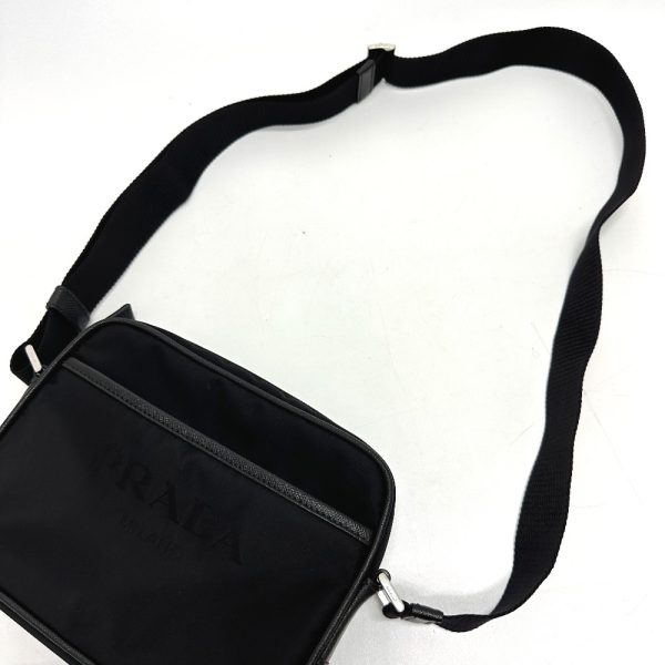 5 Prada Triangle Shoulder Bag Nylon Black