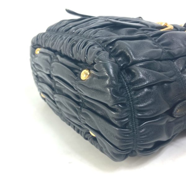 5 Prada Gathered Handbag Black