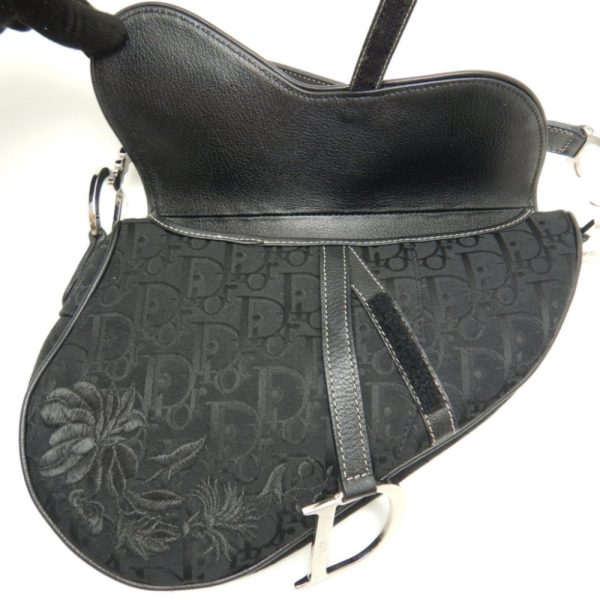 5 Christian Dior Trotter Saddle Bag Black