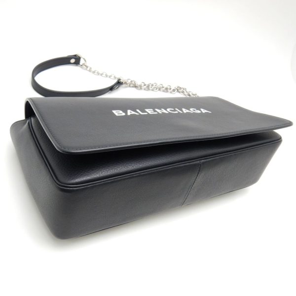 5 Balenciaga Everyday Chain Wallet Calf Black Crossbody