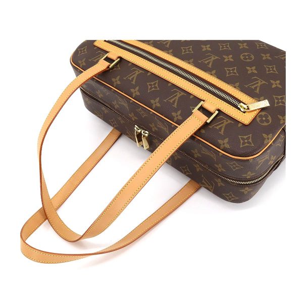 5 Louis Vuitton Monogram Cite GM Shoulder Bag Brown