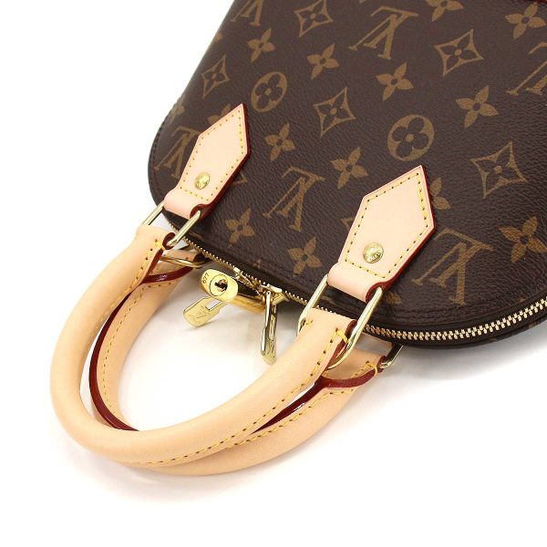 5 Louis Vuitton Monogram Alma BB 2 Way Hand Shoulder Bag Brown