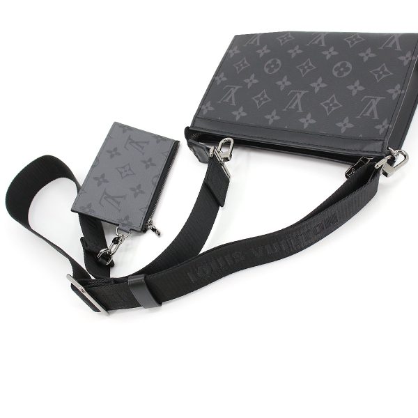 5 Louis Vuitton Monogram Eclipse Reverse Gaston Wearable Wallet Shoulder Bag