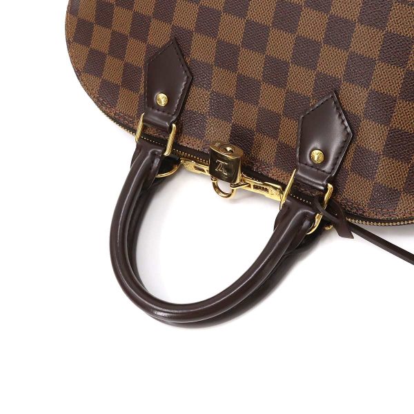 5 Louis Vuitton Damier Alma PM Hand Bag Ebene Brown