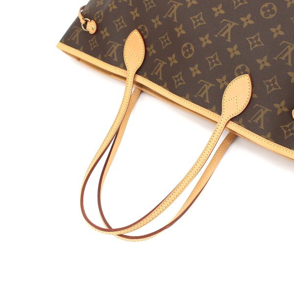 5 Louis Vuitton Monogram Neverfull MM Tote Bag Brown Beige