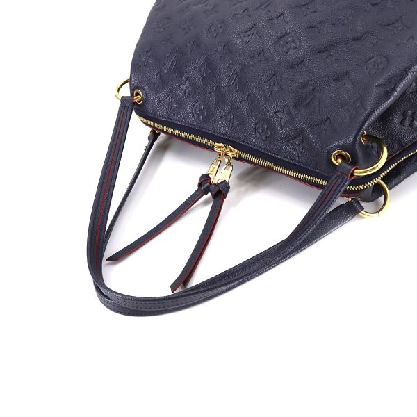 5 Louis Vuitton Monogram Emplant Pontyu PM Shoulder Bag Leather Marine Rouge