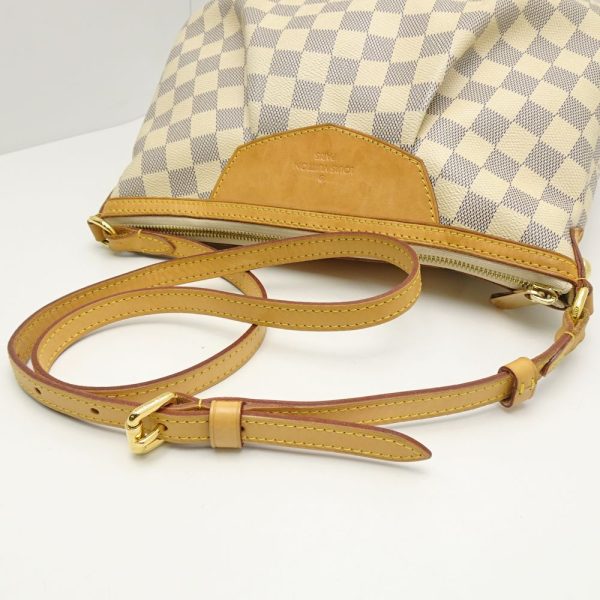 5 Louis Vuitton Damier Azur Siracusa PM Diagonal Shoulder Bag