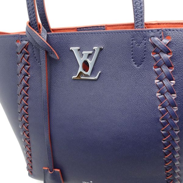 5 Louis Vuitton LockMe Tote Calf Marine Rouge