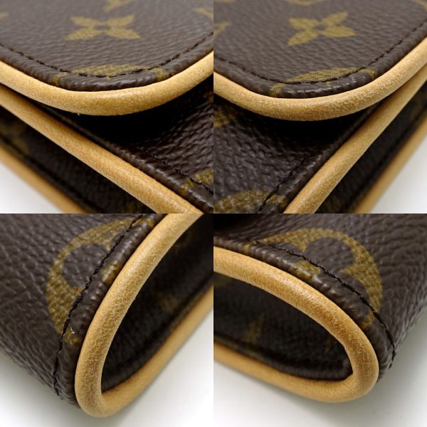 5 Louis Vuitton Monogram Pochette Twin GM Brown 2WAY Bag