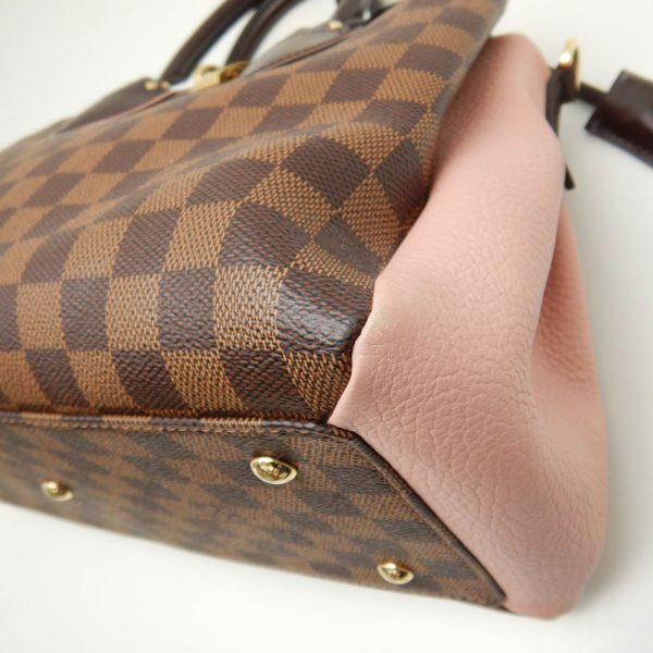 5 Louis Vuitton Damier Normandy Magnolia 2WAY Bag Brown