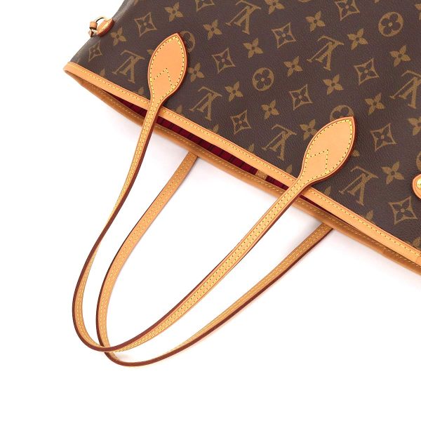 5 Louis Vuitton Monogram Neverfull MM Tote Bag Brown