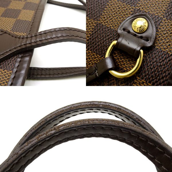 5 Louis Vuitton Damier Neverfull PM Ebene Tote Bag Brown