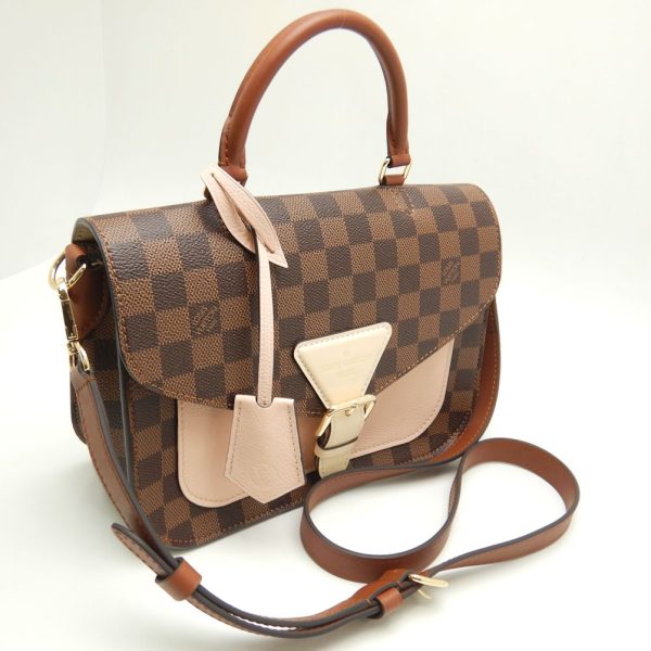 5 Louis Vuitton Damier Beaumarchais Ebene Venus Shoulder Bag Brown